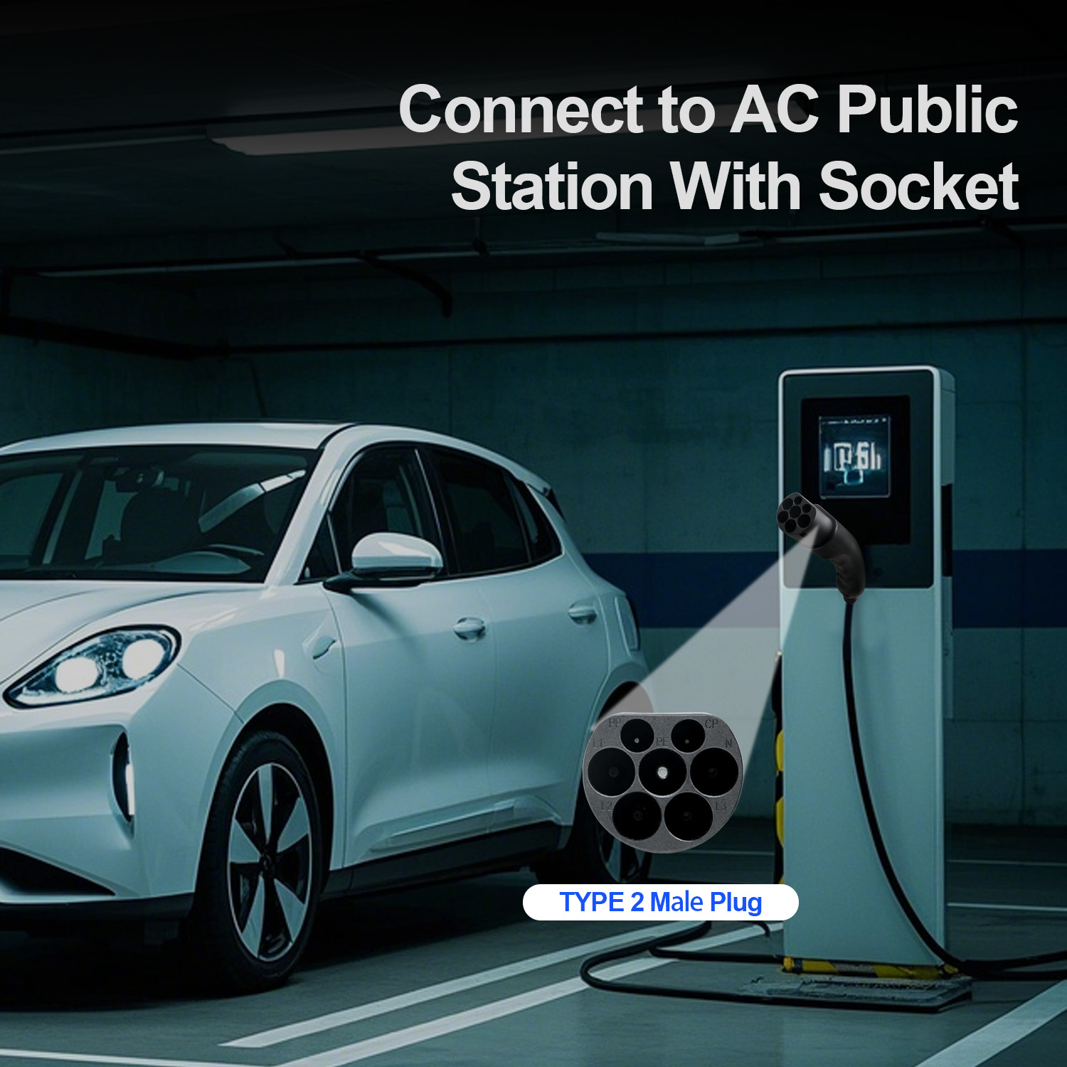 Kolanky EV Plug Type 2 Male  1 - Ev Charger Type 2 22Kw 32A 3 Phase ulasan dan harga
