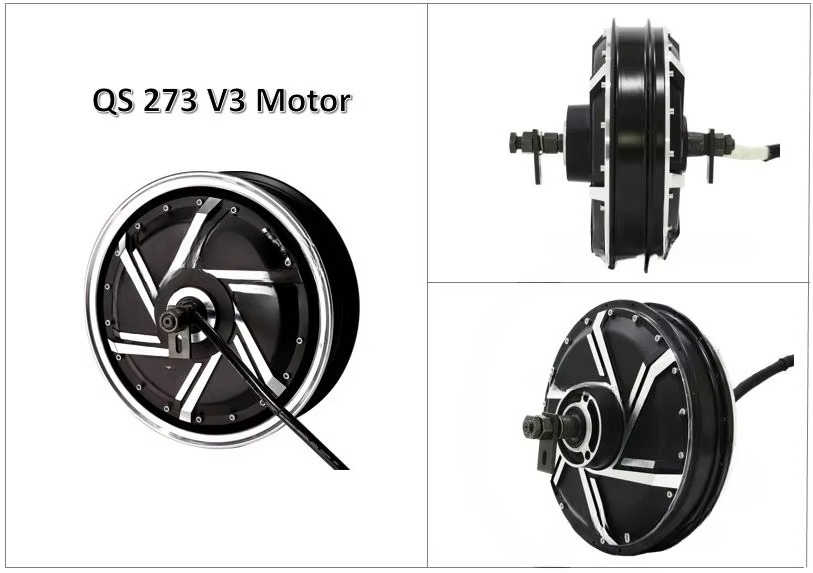 Electric Motorcycle  Motor Kit - Qs Motor 273 8000W Hub Motor ulasan dan harga